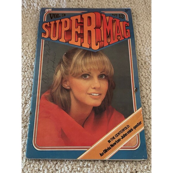 Vintage 1979 Ephemera SuperMag Vol 3 No. 13 Olivia Newton-John Magazine No Poste - Picture 1 of 5